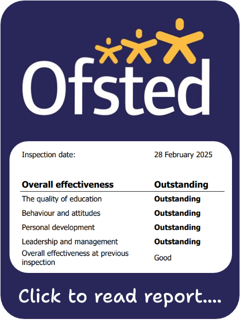 click here for our latest ofsted report